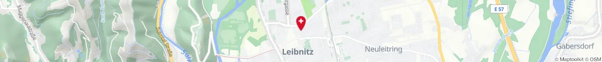 Map representation of the location for team santé linden apotheke in 8430 Leibnitz